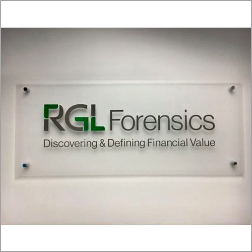 Acrylic Sign Board - Transparent Acrylic, Waterproof | Commercial Application, Durable Design for Indoor and Outdoor Use