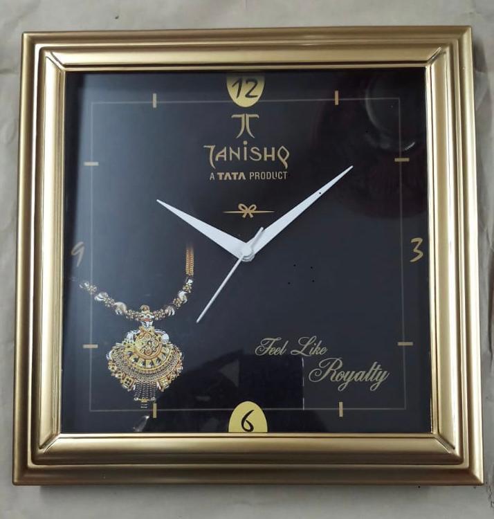 Multi Color 12 X 12 Inch Square Clock