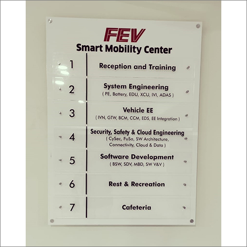 ऐक्रेलिक कस्टमाइज्ड बोर्ड