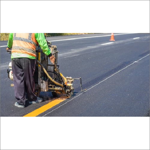 Thermoplastic Road Marking Paint - White Color, Manual Application, Power Required | Ideal for Industrial, Hospital, and Commercial Use