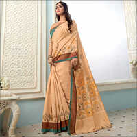 मल्टीकलर फैंसी भागलपुरी साड़ी