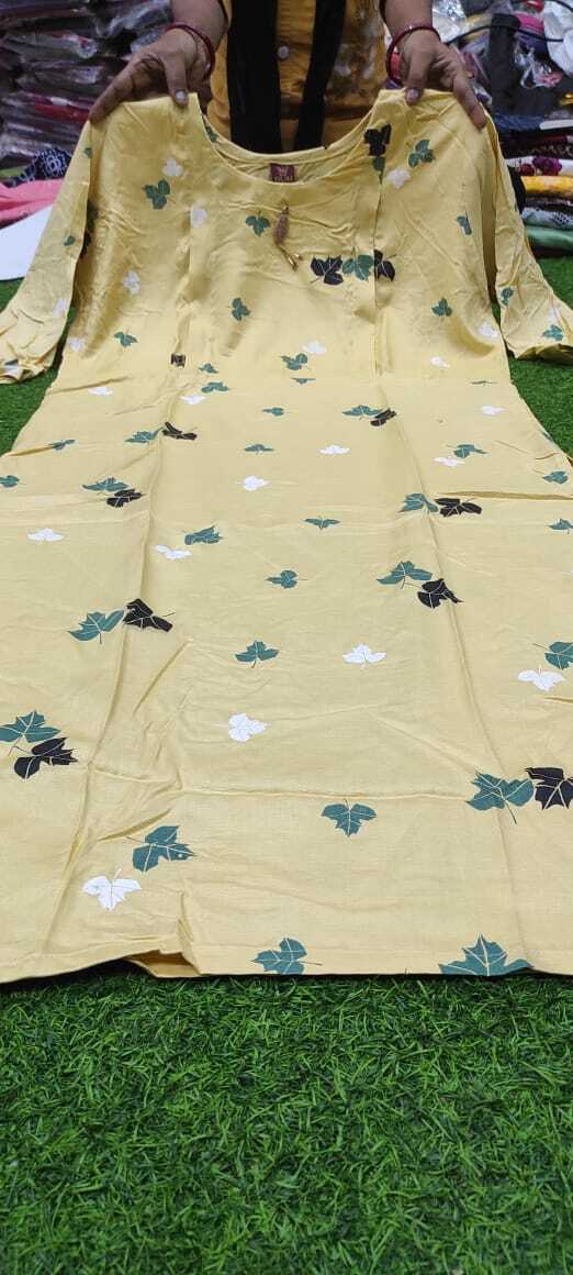 Mother Kurti - Rayon Fabric, Sizes M To Xxl, Embroidered Pattern | Customized Logo, Casual Wear, Washable, Suitable For Ladies