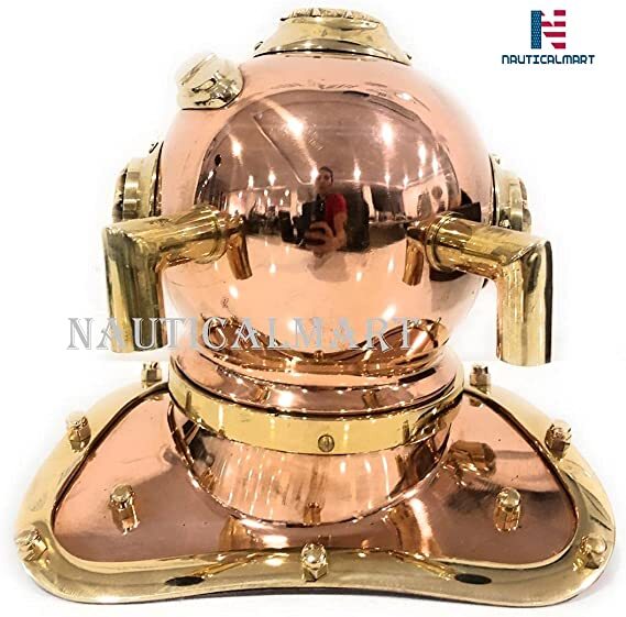 18 Antique Scuba Replica Vintage Diving Divers Helmet U.S Navy Mark V Deep Sea | UK