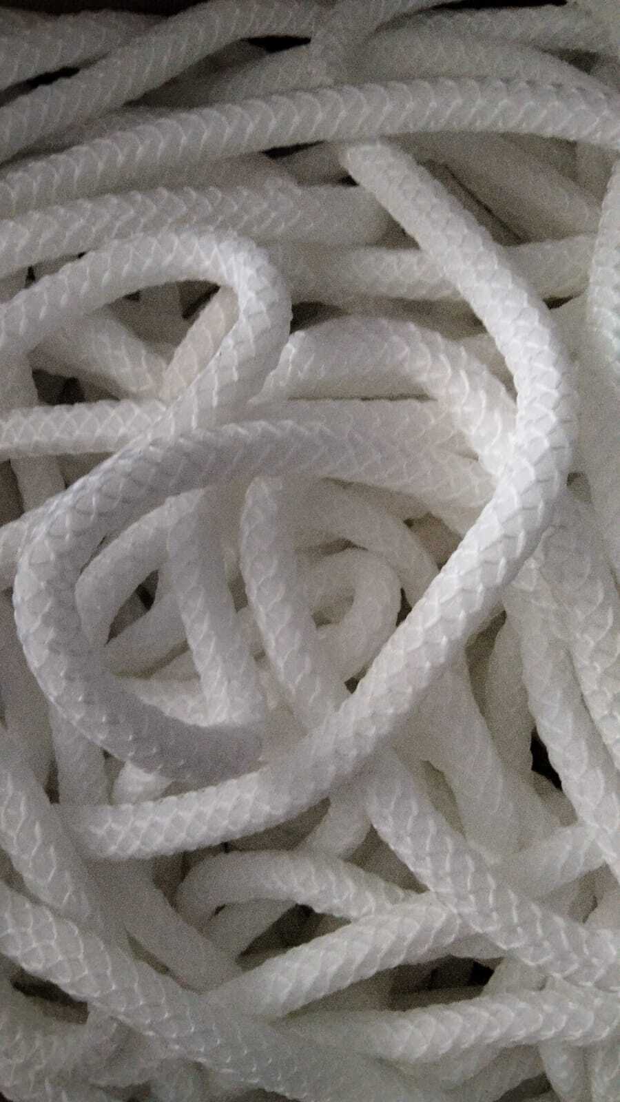 Polyester Filler Cord - 6 To 12 Mm Diameter, White Color | 2 Ply, Braided Texture, Round Shape, Ideal For Fibc Jumbo Bags