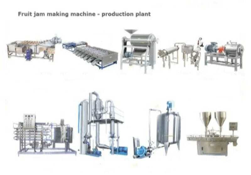 Jam Processing Plant - Stainless Steel, Mirror Polish Finish, 500-2000kg/h Capacity, 100-5000kg Weight, Multi-voltage Compatibility (110v - 400v)