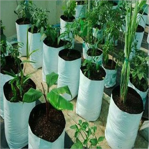 Grow Bag - 200 Micron LDPE, White and Black, 15" x 16" Square and Round Design, Durable Agriculture Solution