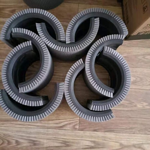 Silver Corrugated Machine Brush