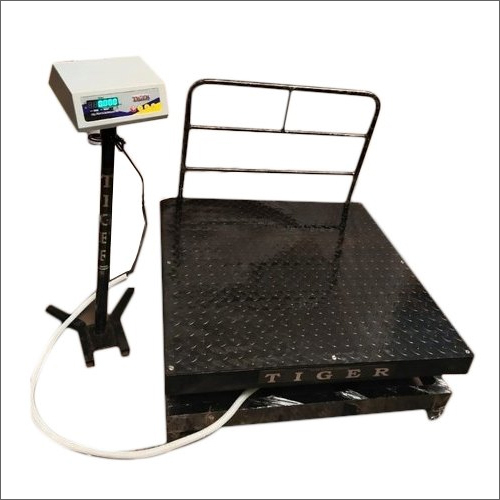 Mild Steel Digital Weighing Scale - 1000 Kg Capacity, 750x750 mm Size, Automatic Operation, Electrical Power Supply