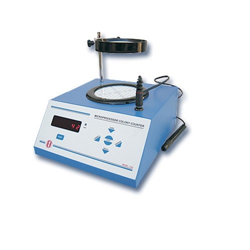 Microprocessor Colony Counter - High-Precision Electronics | Automated Counting, User-Friendly Interface, Compact Design