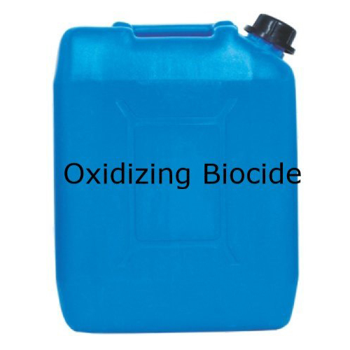 Oxidizing Biocide - Liquid, 5% Concentration | Blue, pH 2.5-3.5, 1.1 g/cm³ Density, Plastic Container Packaging, Store in Cool, Dry Place