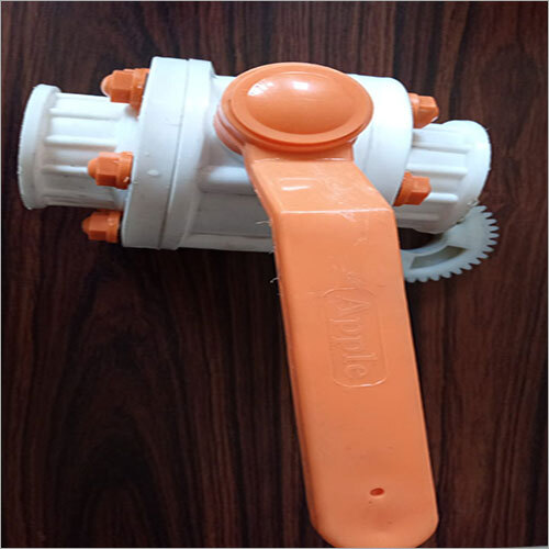 White And Orange Pp Flanged Threaded End Valve