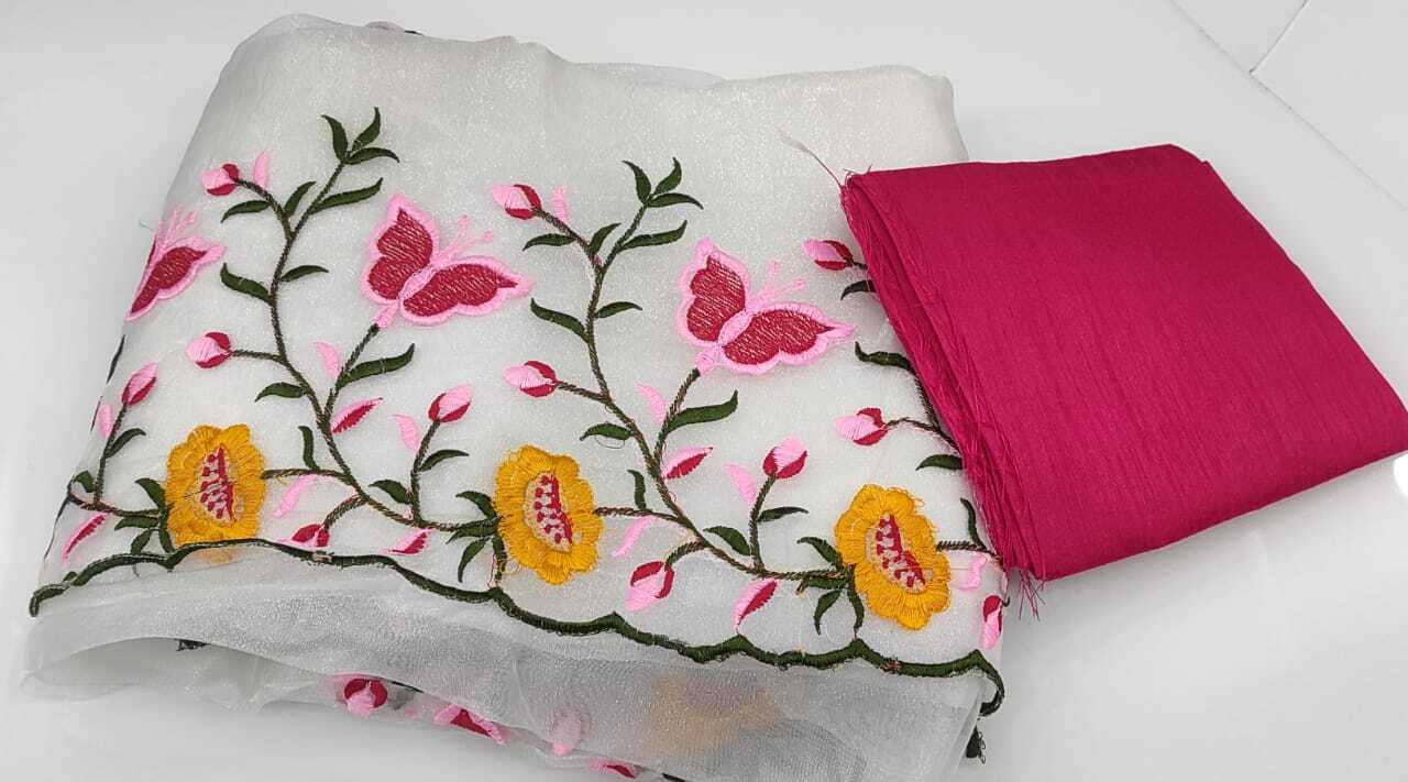 Sarii With Blouses - Heavy Piece Collection, Customizable Size, Full Saree, Breathable & Washable Fabric, Random Designs Available