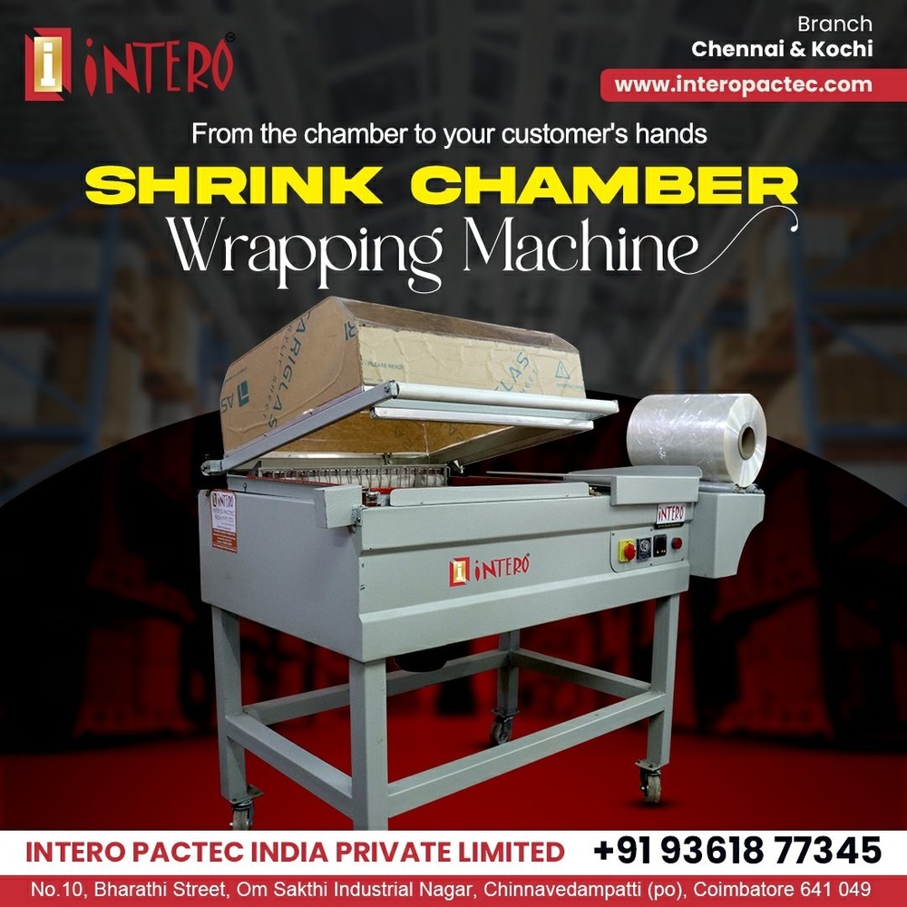 Shrink Chamber Machine - Heavy-Duty Steel Construction , High Efficiency Heat Seal Technology & User-Friendly Control Panel