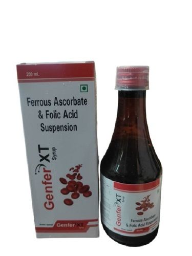 लिक्विड फेरस एस्कॉर्बेट 100mg फोलिक एसिड जिंक (Genfer Xt Syp)