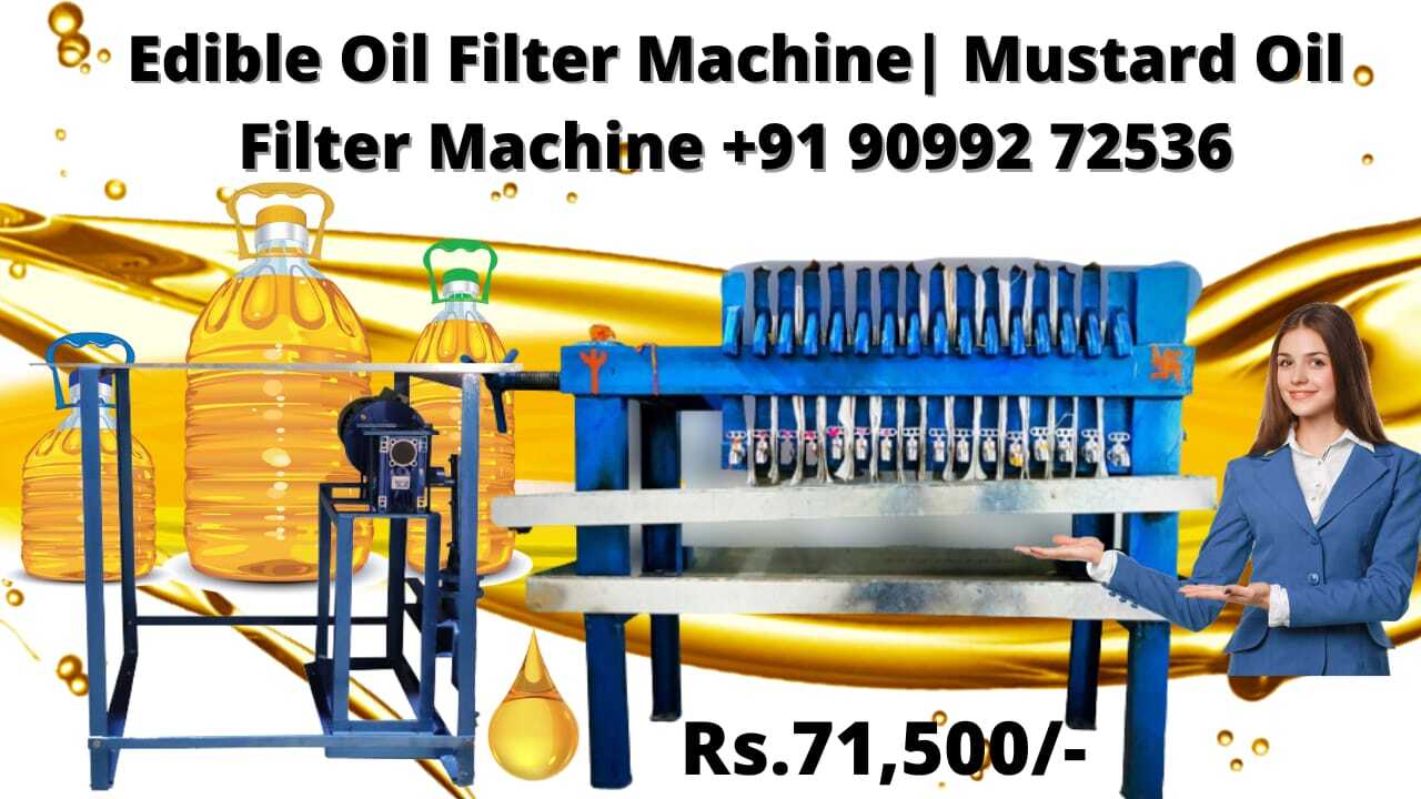 Mustard Oil Filter Machine - Automatic Grade: Automatic