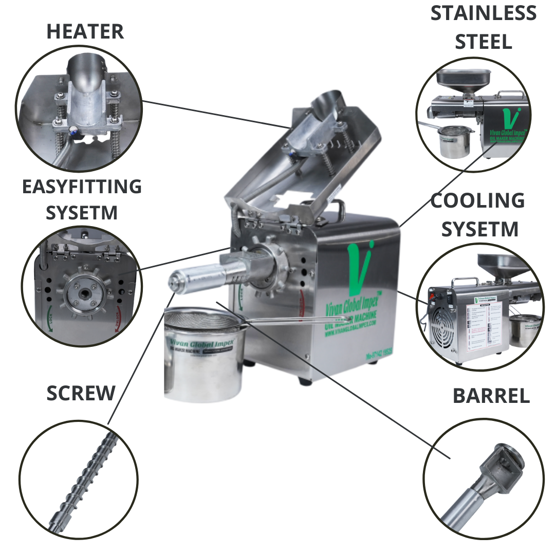 Automatic Cold Press Oil Extraction Machine 400 Watt