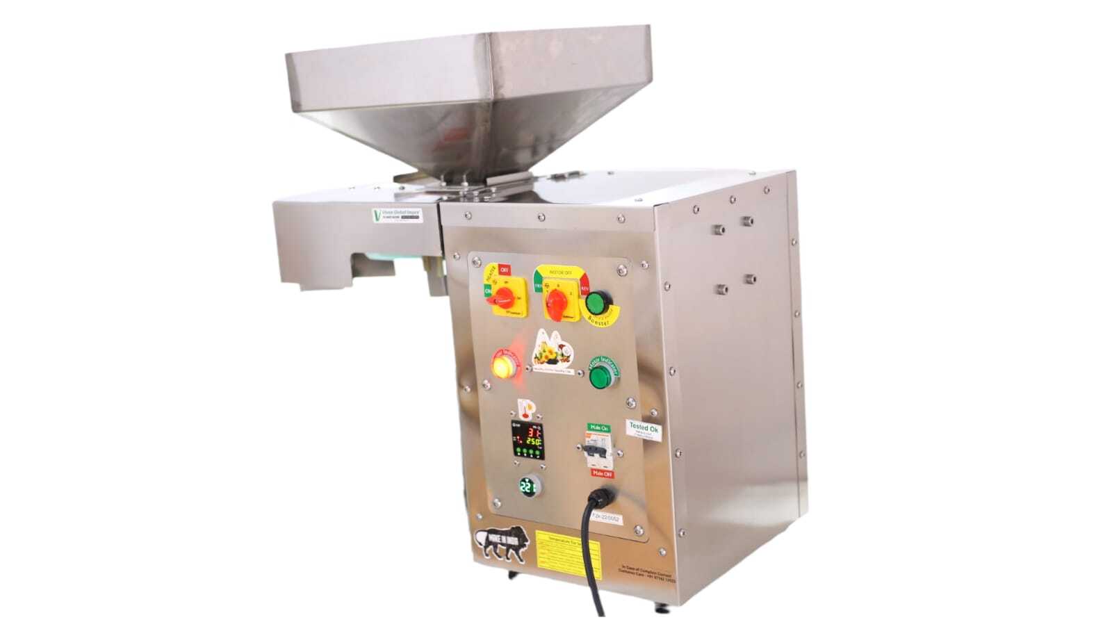 Automatic Cold Press Oil Extraction Machine - Dimension (L*w*h): 76*56*67cm Centimeter (Cm)