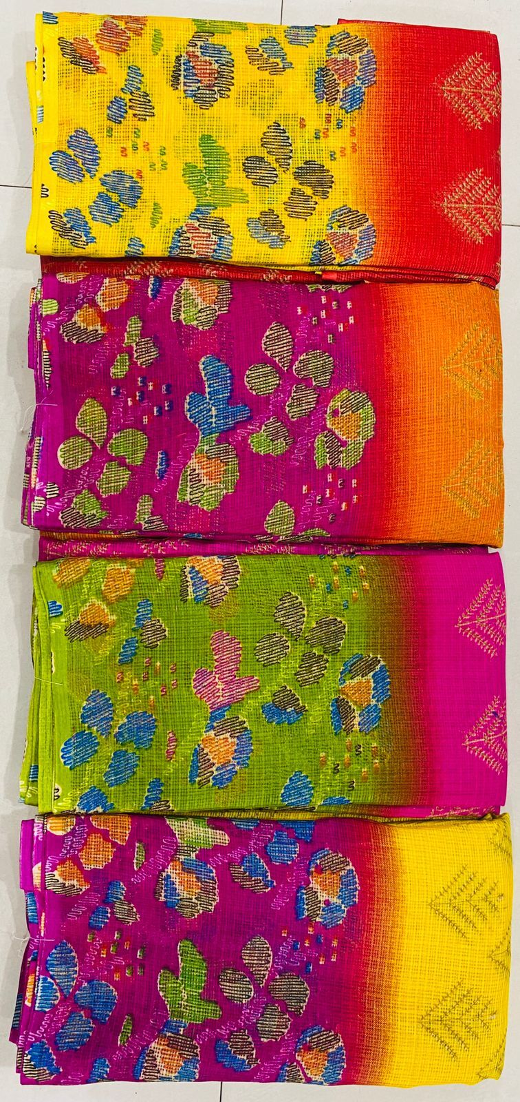 Sari Cotton - Cotton, Full Size, Customizable | Washable, Printed Pattern, Casual Dress Type, All Season, Customized Logo