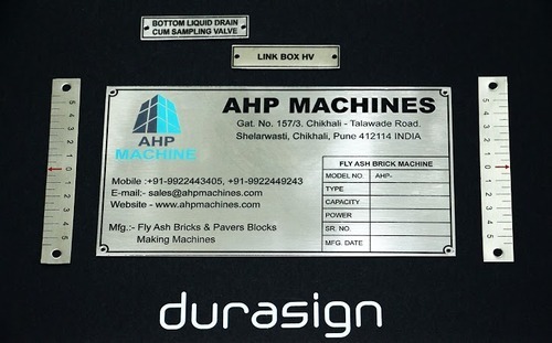 Ss Name Plate - Ss 304, 1220x2440mm, Silver Color | Easy Fixation, Elegant Design, Corrosion Resistant, 20-year Outdoor Durability