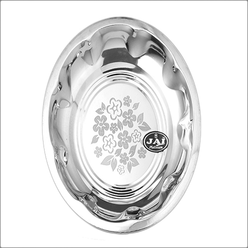 Silver Wedding Lazer Plate