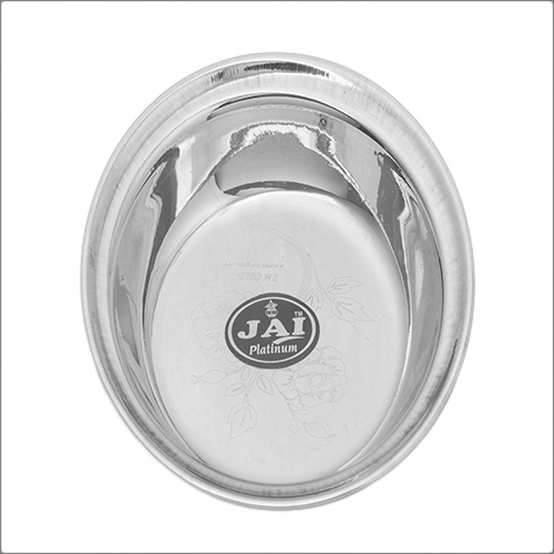 Silver Dahi Vada Plate