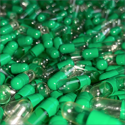 Metallic And Pearl Green Capsules Capsule Shape: Cylinder