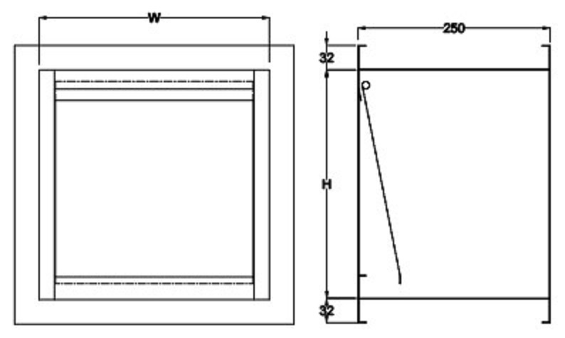 Silver Backdraft Damper/gravity Damper(square Type)