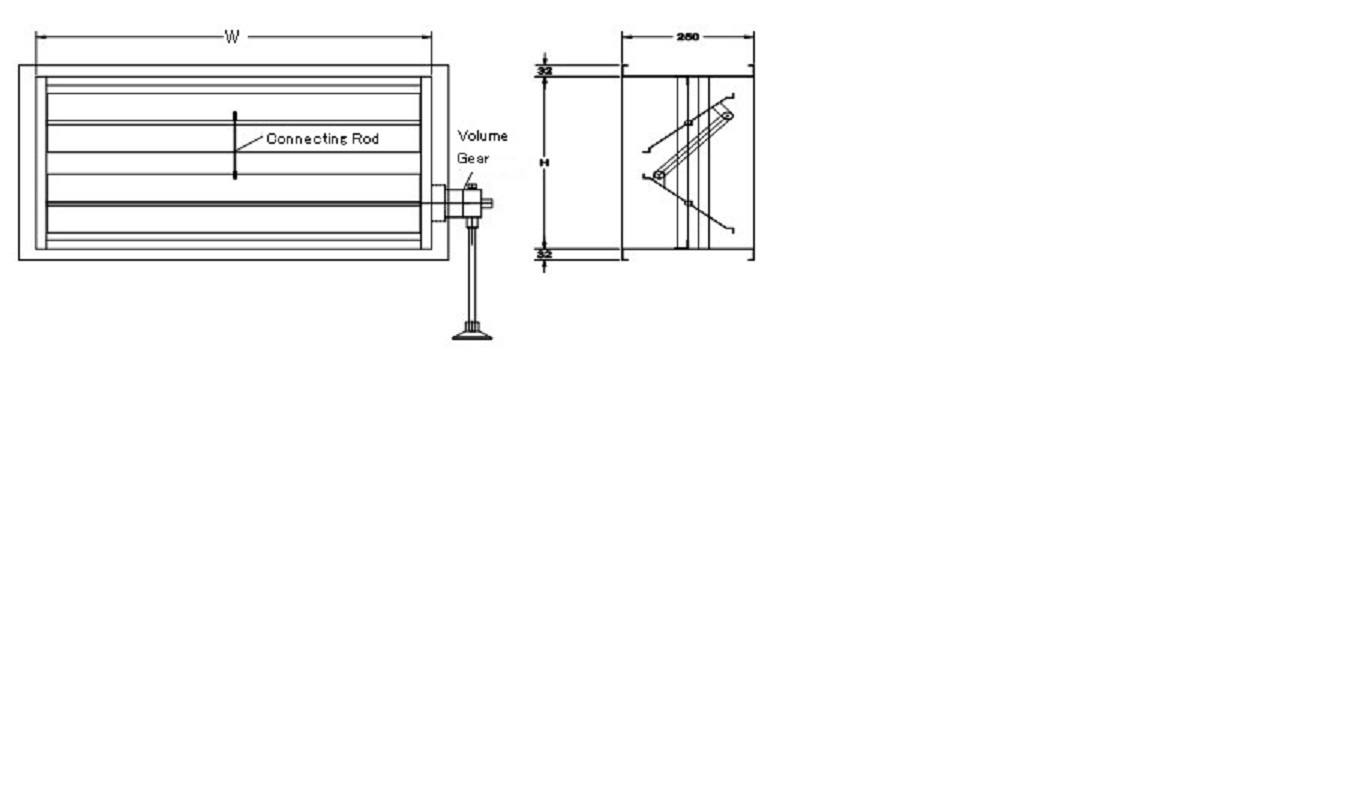 Volume Damper(square Type) Size: Different Available