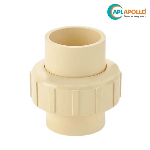 Cpvc Union - 2.5-4 Inch Diameter, Yellow Color | Round Shape, Astm Standard