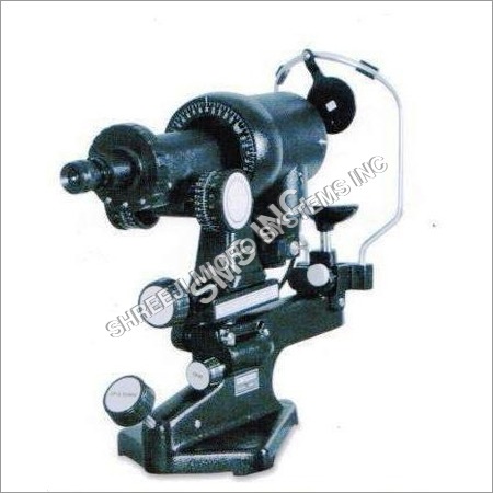Manual Keratometer - Steel, 16x19x7 Inches, Black or White Finish | Electric Driven, 10 kg Weight, Sterilized, Includes Dust Cover and Spare Bulbs