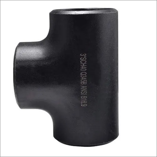 ब्लैक माइल्ड स्टील पाइप टी