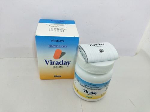 Viraday Tablet - Combination Antiretroviral Therapy , Immune Boosting for HIV Management, Dosage as Per Doctor's Suggestion, Take as Directed