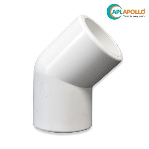 White Upvc Elbow 45 Degree
