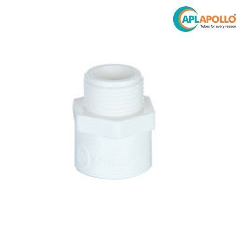 White Upvc Male Adapter Plastic Threaded Sch-40