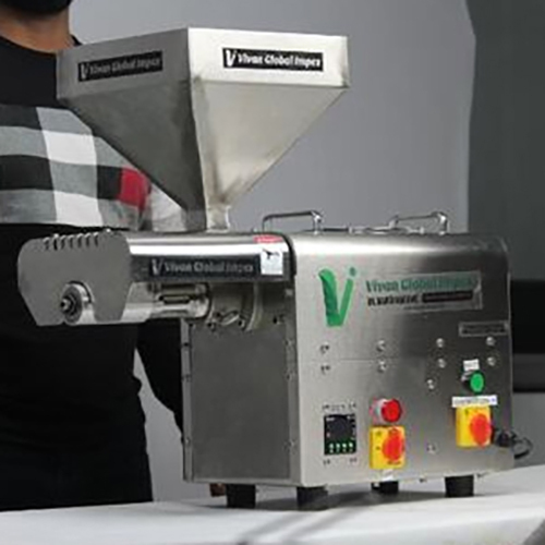 Mini Commercial Oil Machine For Startup  Business 1500W - Color: Silver