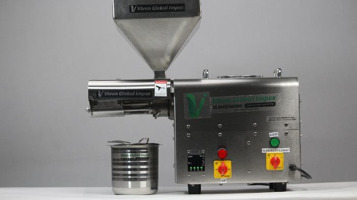 Mini Commercial Oil Machine For Startup Business 1500w - Color: Silver