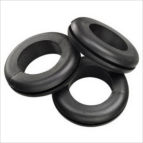 PVC Cable Grommet - PVC Material, Packet Size 100-1000 Pieces, Jacket Color Black, Round Shape | Ideal for Cable and Rubber Applications