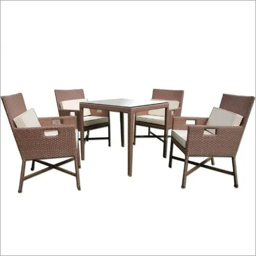 Garden Rattan Dining Set No Assembly Required