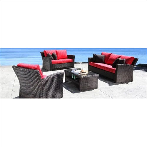 5 Seater Wicker Outdoor Sofa Set Application: Holiday Resort