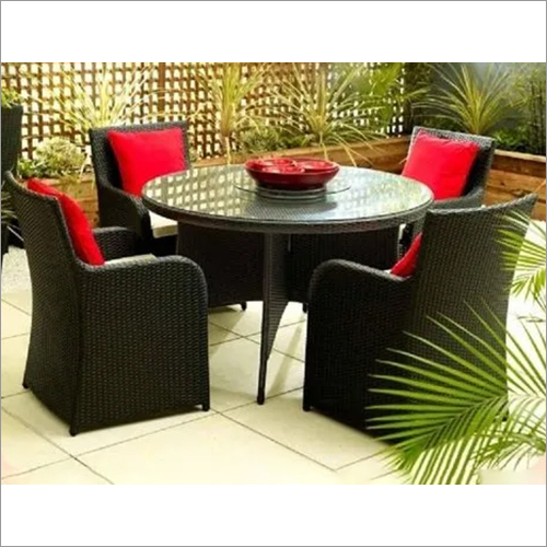 Outdoor Wicker Dining Set - Wicker Material, Eight-seater Rectangle Design, Brown Color | Modern Appearance, Eco-friendly, Durable, No Assembly Required, Ideal For Hotels And Holiday Resorts
