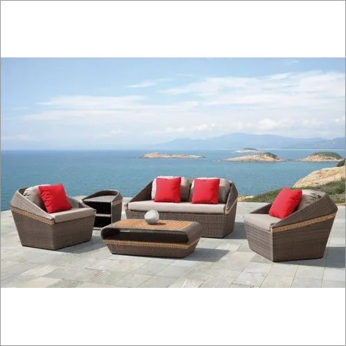 Outdoor Patio Wicker Sofa Set - Eco-friendly Wicker Material, Smooth Finish, Various Colors | Durable, Fully Assembled, Ideal For Hotels And Resorts