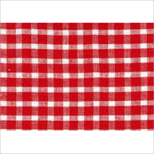 Red Check Linen Fabric - 100% Linen, All-season Usage | Red And White Color For Versatile Garment Creation