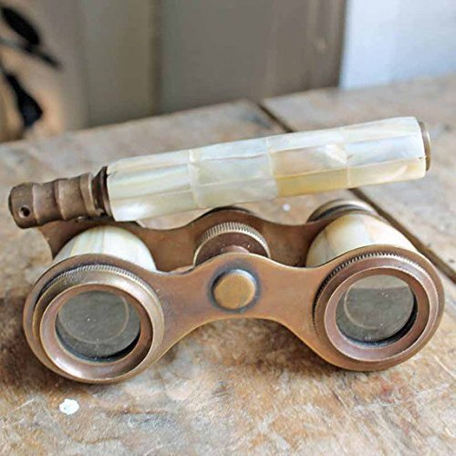 Brass Binocular Mother Of Pearl - Antique Opera Binocular By Nauticalmart