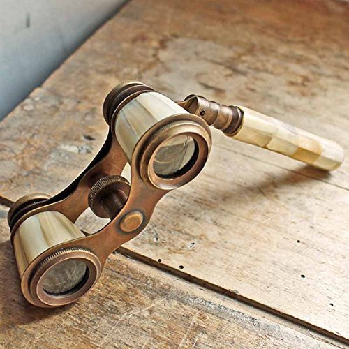 Brass Binocular Mother Of Pearl - Antique Opera Binocular By Nauticalmart