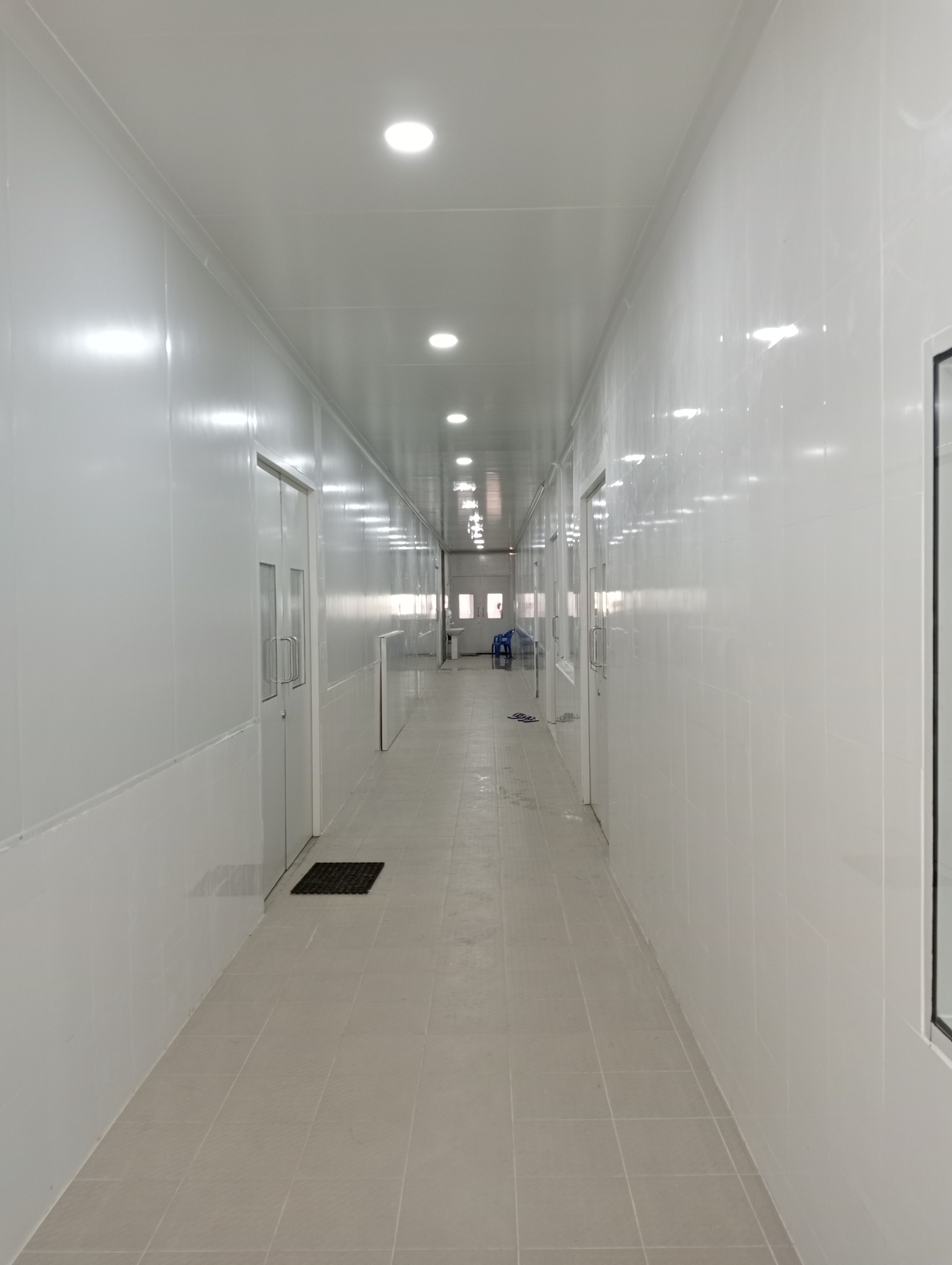 Modular Clean Rooms Panels Doors - Color: Blue