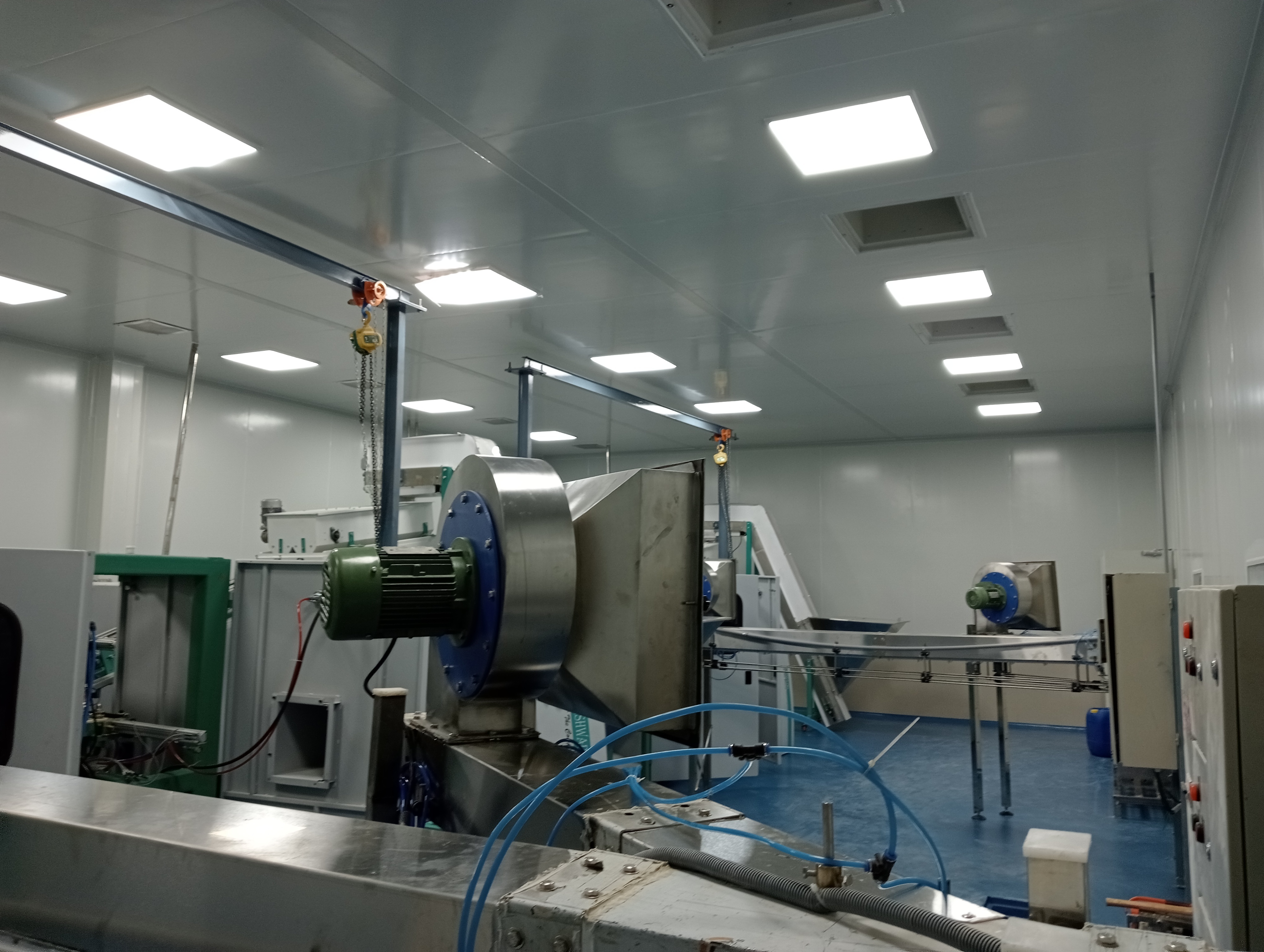 Modular Clean Rooms Panels Doors - Color: Blue