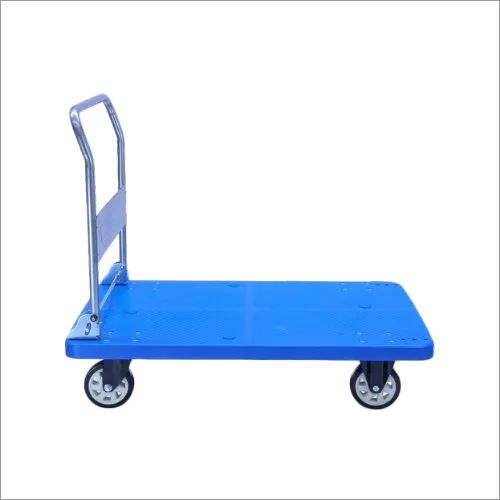Blue Mild Steel Platform Trolley