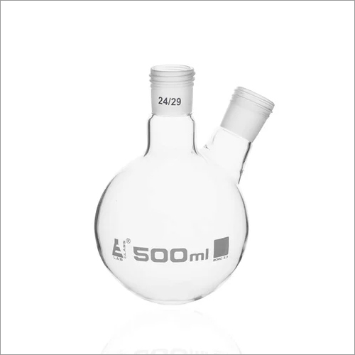 Transparent Round Bottom Distillation Flask With 2 Neck