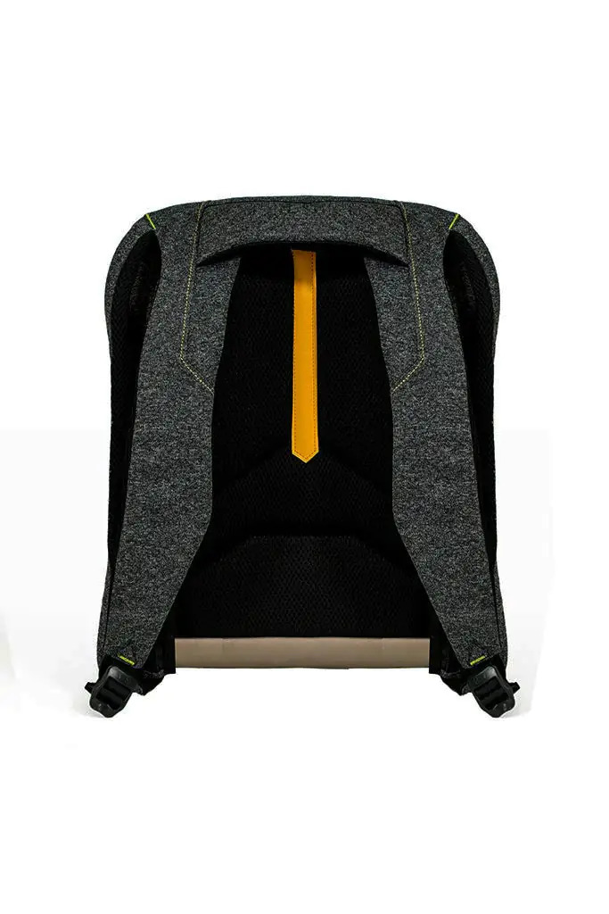 Green And Grey Hard Shell Backpack