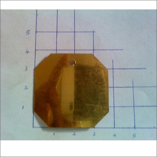 पीला 38 मिमी अष्टकोणीय सेक्विन